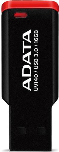 Флешка USB A-Data DashDrive UV140 Black/Red (AUV140-16G-RKD)