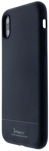 Чохол iPaky for iPhone X - Carbon Fiber Patterm Grey