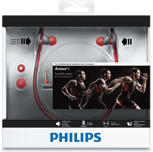 Навушники Philips ActionFit Sports SHQ4200 SHQ4200/10 Orange/Grey