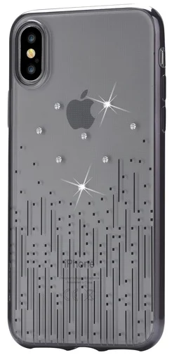 Фото: Чохол Devia for iPhone X/Xs Crystal Meteor soft case Black № 7 | KTC