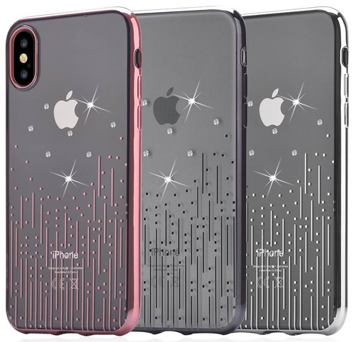 Чохол Devia for iPhone X - Crystal Meteor soft case Red