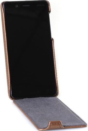 for Nokia 5 Dual Sim- Flip case Gold