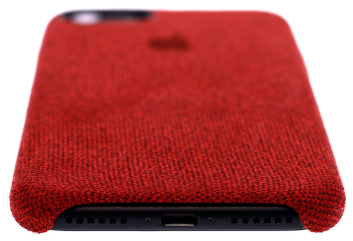 for iPhone 7/8 - Apple Fabric Case Red HCopy