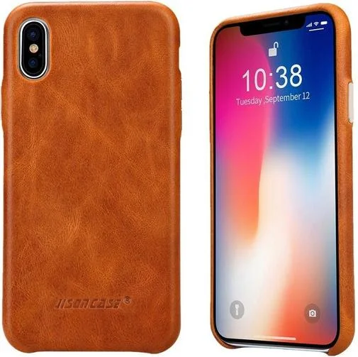 Фото: Чохол JISON for iPhone X/Xs Leather Case Brown (JS-IPX-05A20) № 6 | KTC