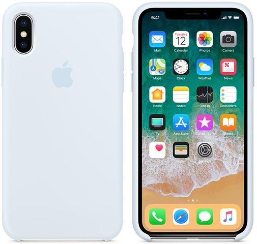 for iPhone X Silicone Case - Sky Blue