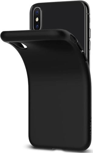 Чохол-накладка Spigen для iPhone X - Liquid Crystal Matte Black