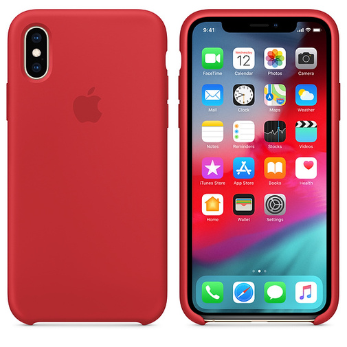 Чохол HCopy for iPhone Xs - Silicone Case Red (ACSXSRD)