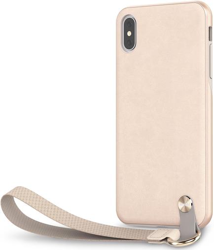 for Apple iPhone Xs Max - Altra Slim Hardshell Case With Strap Savanna Beige