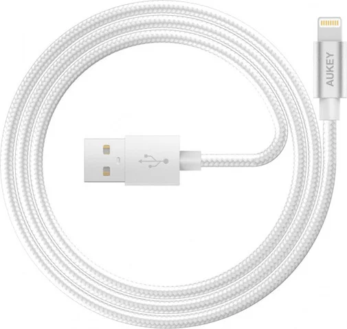 Фото: Кабель AUKEY CB-D16 AM / Lightning 1.2m LLTS144484 White № 5 | KTC