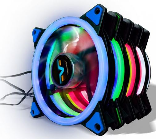 Вентилятор для корпуса Frime Iris LED Fan Double Ring Blue (FLF-HB120BDR)