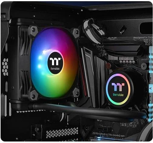 Фото: Система рідинного охолодження Thermaltake Water 3.0 120 ARGB Sync (CL-W232-PL12SW-A) № 11 | KTC