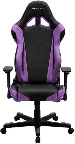 Крісло ігрове DXRacer Racing OH/RE0/NV PU шкіра, Al основа, Black/Violet