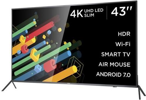 Телевізор LED Ergo 43DU6510 (Android TV, Wi-Fi, 3840x2160)