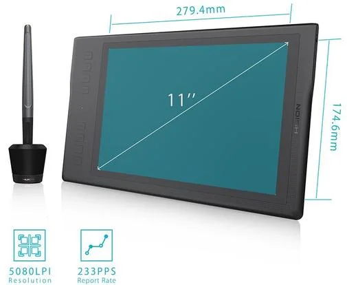 Фото: Графічний планшет Huion Inspiroy H950P + рукавичка № 8 | KTC