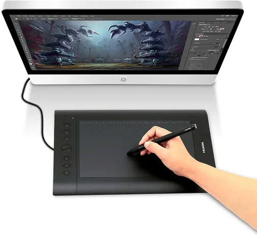 Фото: Графічний планшет Huion H610Pro + рукавичка № 7 | KTC
