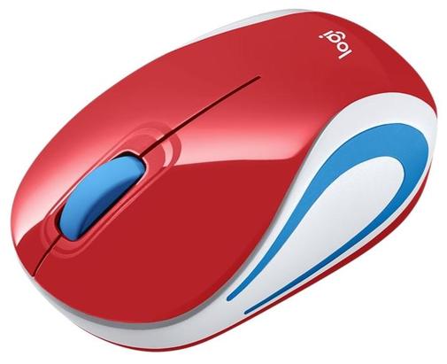 Logitech M187 Ultra Portable Wireless Red