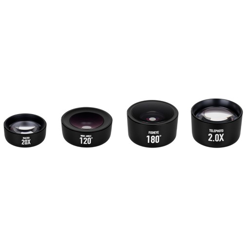 Зовнішня лінза Momax X-Lens 4in1 Professional Lens Set Black (CAM7D)