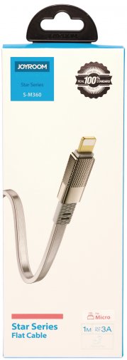 Кабель JoyRoom S-M360M AM / Micro USB 1m Silver (S-M360M Silver)