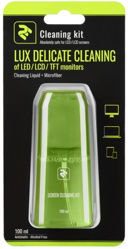 Набір для чищення 2E LUX CLEAN 100ml Liquid для LED / LCD + серветка Green