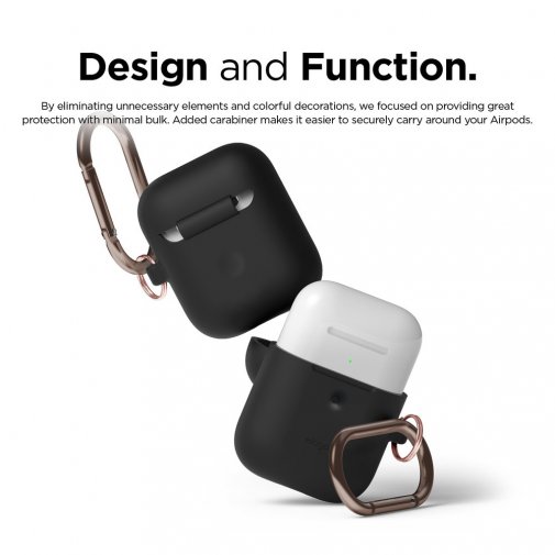 Чохол Elago for Airpods - A2 Hang Black with Wireless Charging (EAP2SC-HANG-BK)