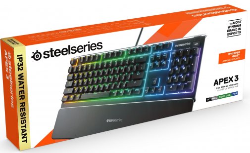 Клавіатура SteelSeries Apex 3 RU Black (64805)