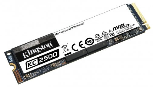 Твердотільний накопичувач Kingston KC2500 2280 PCIe 3.0 x4 NVMe 500GB (SKC2500M8/500G)