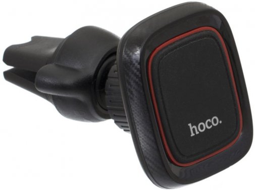 Кріплення для мобільного телефону Hoco CA23 Lotto Series magnetic air outlet holder Black (CA23 Black)
