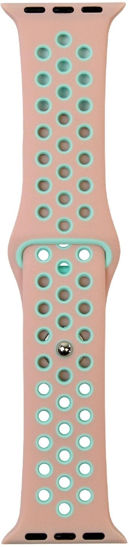 Ремінець HiC for Apple Watch 38/40mm - Nike Silicone Case Wenge Rose/Turquoise