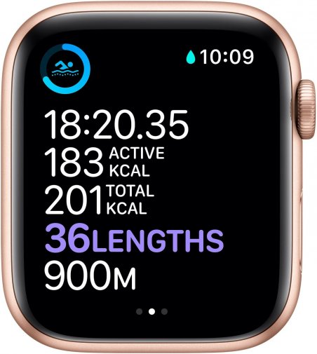 Смарт годинник Apple Watch Series 6 GPS 44mm Gold Aluminium Case with Pink Sand Sport Band (M00E3)