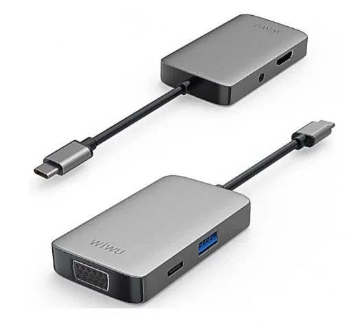 Фото: USB-хаб WIWU Alpha 5in1 USB-C Hub A513HVP Grey (Alpha 513HVP Grey) № 6 | KTC