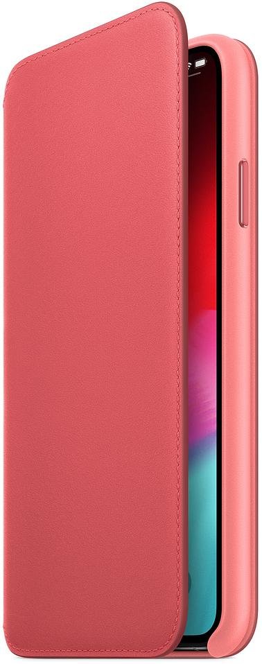 Чохол Apple for iPhone Xs Max - Leather Folio Peony Pink (MRX62)