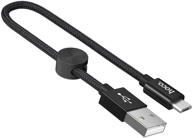 Кабель Hoco X35 Premium AM / Micro USB 0.25m Black (X35 Micro Black)