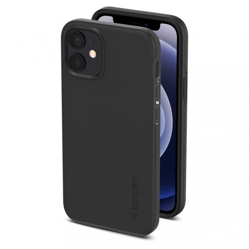 Чохол-накладка Spigen для Apple iPhone 12 Mini - Thin Fit Black