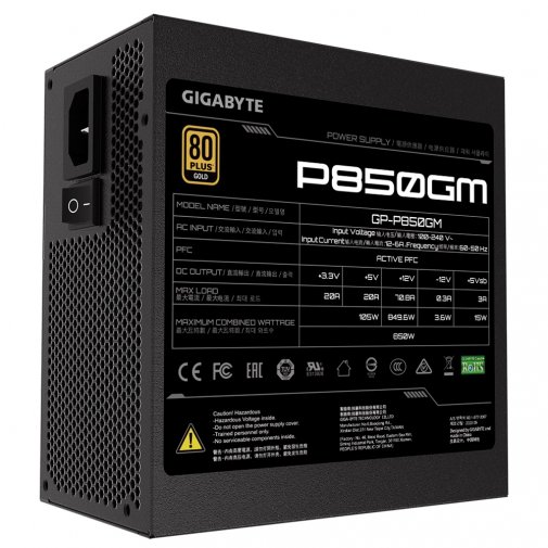 Блок живлення Gigabyte 850W P850GM
