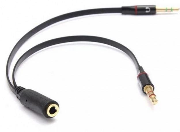 Перехідник ATcom 2x3 pin F / jack 4pin M 0.1m Black (17488)