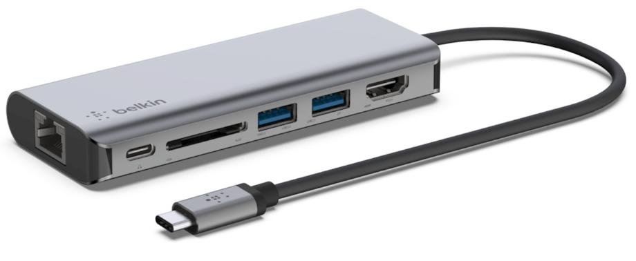 USB-хаб Belkin USB-C 6-in-1 Multiport Adapter (AVC008BTSGY)
