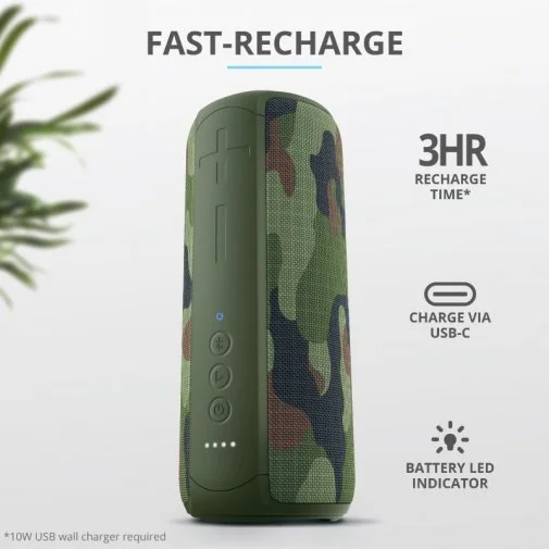 Фото: Портативна колонка Trust Caro Max Powerful Bluetooth Camo (23960_TRUST) № 19 | KTC