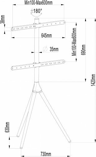 Стійка CHARMOUNT TR64 Black