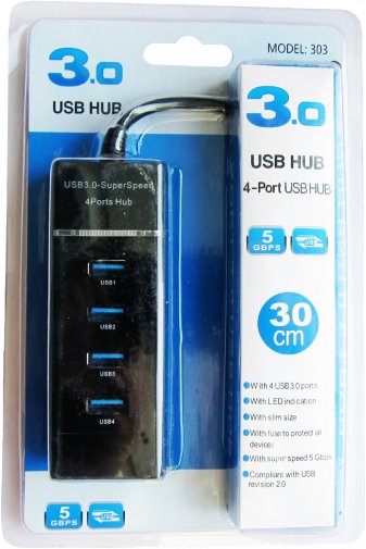 USB-хаб Maiwo KH303 Black
