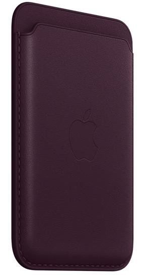 Чохол для пластикових карт Apple iPhone - Leather Wallet with MagSafe Dark Cherry (MM0T3)