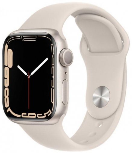 Смарт годинник Apple Watch Series 7 GPS - 41mm Starlight Aluminum Case (MKMY3)