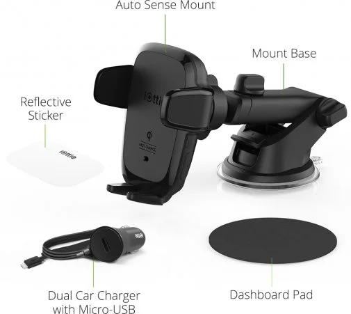 Фото: Кріплення для мобільного телефону iOttie Auto Sense Automatic Wireless Charging Dash Mount (HLCRIO161) № 14 | KTC