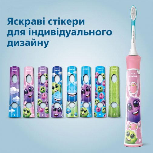 Електрична зубна щітка Philips HX6352/42 Kids Smart Pink