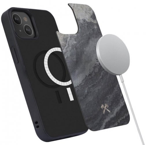 Чохол Woodcessories for Apple iPhone 13 - Bumper Case Camo Grey with MagSafe (sto076)