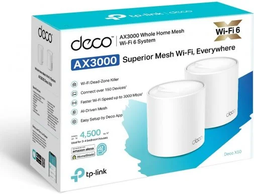 Фото: Wi-Fi система TP-Link Deco X50 (Deco X50(2-pack)) № 7 | KTC
