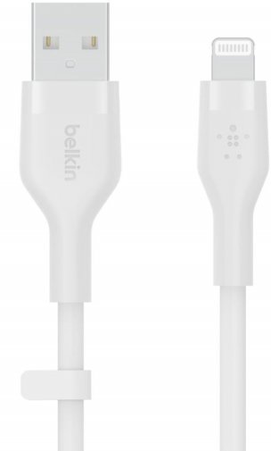 Кабель Belkin Silicone AM / Lightning 1m White (CAA008BT1MWH)