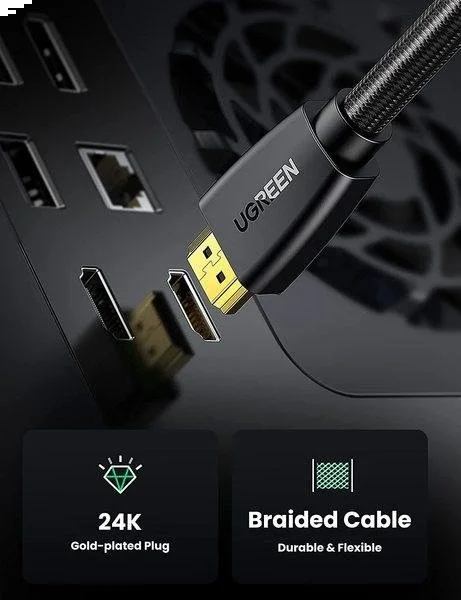 Фото: Кабель UGREEN HD118 HDMI / HDMI 3m Black (UGR-40411) № 8 | KTC