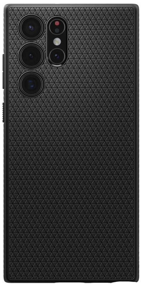 Чохол Spigen for Samsung Galaxy S22 Ultra - Liquid Air Matte Black (ACS03915)