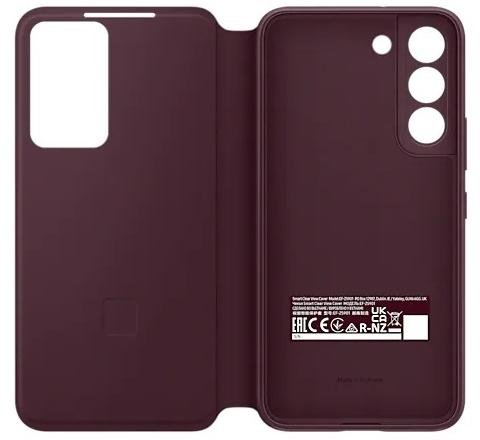 Чохол Samsung for Galaxy S22 - Smart Clear View Cover Burgundy (EF-ZS901CEEGRU)