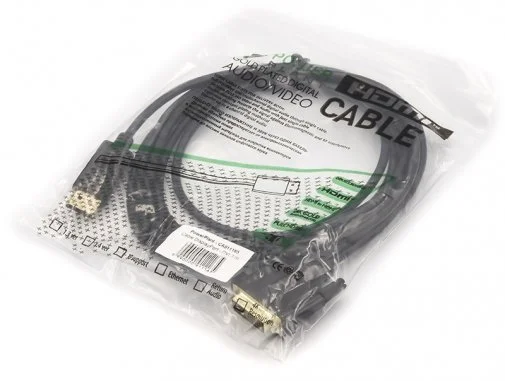 Фото: Кабель PowerPlant DisplayPort / DVI 3m Black (CA911165) № 4 | KTC